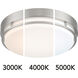 EnviroLite LED 10 inch Brushed Nickel Flush Mount Ceiling Light